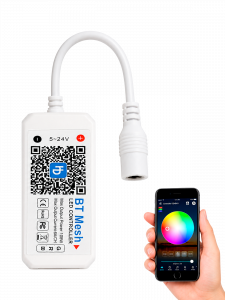Огонек OG-LDL33 LED контроллер DC 5-24В (Bluetooth, RGB, 4PIN)